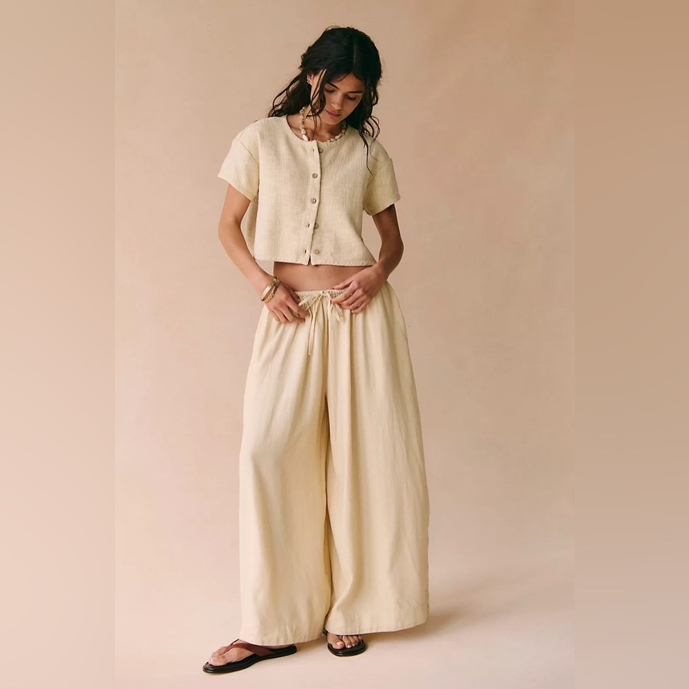 NWT FP Button-Up Top and Pants Set